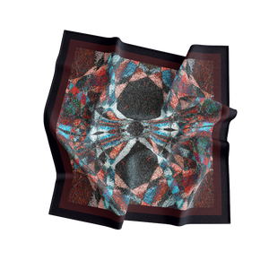 Breathable European American Women <b>Scarf</b> Reversible Silk Square Adult Fashion Digital Print Pattern All Seasons Daily Wear - Product Image 2