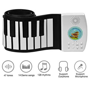 Portatile Mini digitale pieghevole elettronica musicale tastiera musica elettronica organo professionale pianoforte tastiera tastiera per i bambini