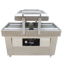 DZ-500/2C OEM ODM Scelleuse sous vide électrique à rainures encastrées, taille personnalisée, jauge numérique, pour l'emballage de viande, fruits et aliments cuits