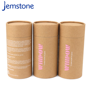 Boîte ronde en papier d'emballage de cylindre de stockage Kraft brun avec dessus Shaker pour désodorisant de nettoyage de tapis - Product Image 3