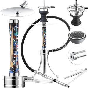 Cachimba Árabe SHISA de 8 Orificios, de Aleación de Aluminio, Juego de Cachimba para Fumar - Product Image 2