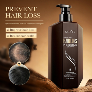 Productos para el Cuidado del Cabello al por Mayor OEM SADOER, Champú Natural Orgánico de Hoja de Ciprés y Queratina para el Crecimiento del Cabello y la Caída del Cabello para Hombres y Mujeres - Product Image 1