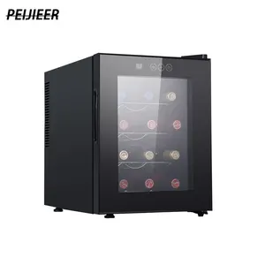 logo customised 28 bottles modern red refrigerator compressor display wine cooler