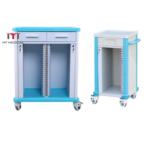 Hochey équipement hospitalier médical ABS dossier <span class=keywords><strong>patient</strong></span> cas historique support de tableau chariot fichiers de stockage Casebook chariot en vente - Product Image 1