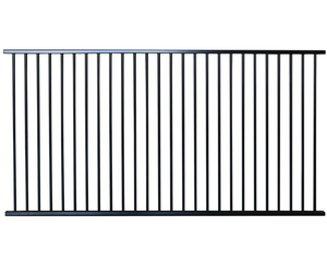 Giá rẻ Úc hồ bơi hàng rào cho bãi Faux wrought sắt hàng rào tấm dân cư thép mạ kẽm với 3D mô hình - Product Image 1