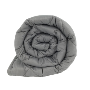 Manta Ponderada Ecológica de Algodón Acolchado con Relleno de Cuentas de Vidrio, Estilo Portátil para Viajes, Hoteles, Hospitales y Baños - Product Image 3
