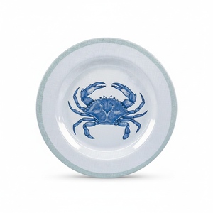 Vajilla de Melamina A5 con Diseño de Concha Marina Azul, Impresión Personalizada, Apta para Alimentos, Libre de BPA, Ecológica, Duradera y Segura para la Cocina - Product Image 4