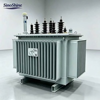 Transformateurs électriques SinoShine, équipements électriques, transformateurs 200-5000 kVA, triphasés, immergés dans l'huile, ONAN/ONAF