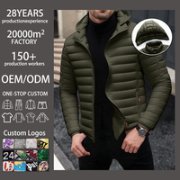 Vêtements en gros OEM/ODM – Nouvelle collection hiver : Blouson tactique vert décontracté à capuche pour homme, style européen et américain