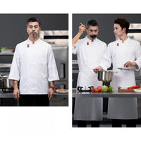 Veste de chef en coton légère, design moderne personnalisé, pour hôtel, restaurant, bar, fabricant professionnel, uniforme de cuisine.