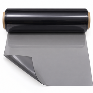 Rollo de Vinilo PVC Transparente Negro Ahumado, Lámina Flexible para Protección de Mesas y Muebles - Product Image 1