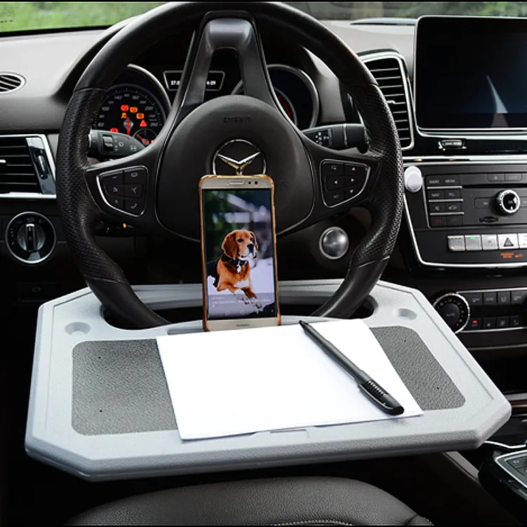 Accesorios interiores multifuncionales universales de alta calidad, bandeja para volante de coche, portátil, notebook, coche, camión, mesa de escritorio