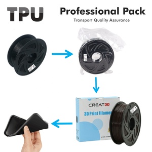 CREAT3D-filamento suave para impresora 3D, barras <span class=keywords><strong>de</strong></span> plástico <span class=keywords><strong>Flexible</strong></span> <span class=keywords><strong>de</strong></span> TPU 95A, 1,75mm, 1kg por rollo - Product Image 3
