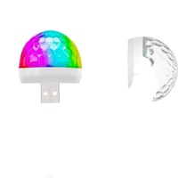 Mini Bola de Discoteca LED con Activación por Sonido USB, Luces Estroboscópicas, Gran Venta, Novedad para el Día de San Valentín, Fiestas en Casa