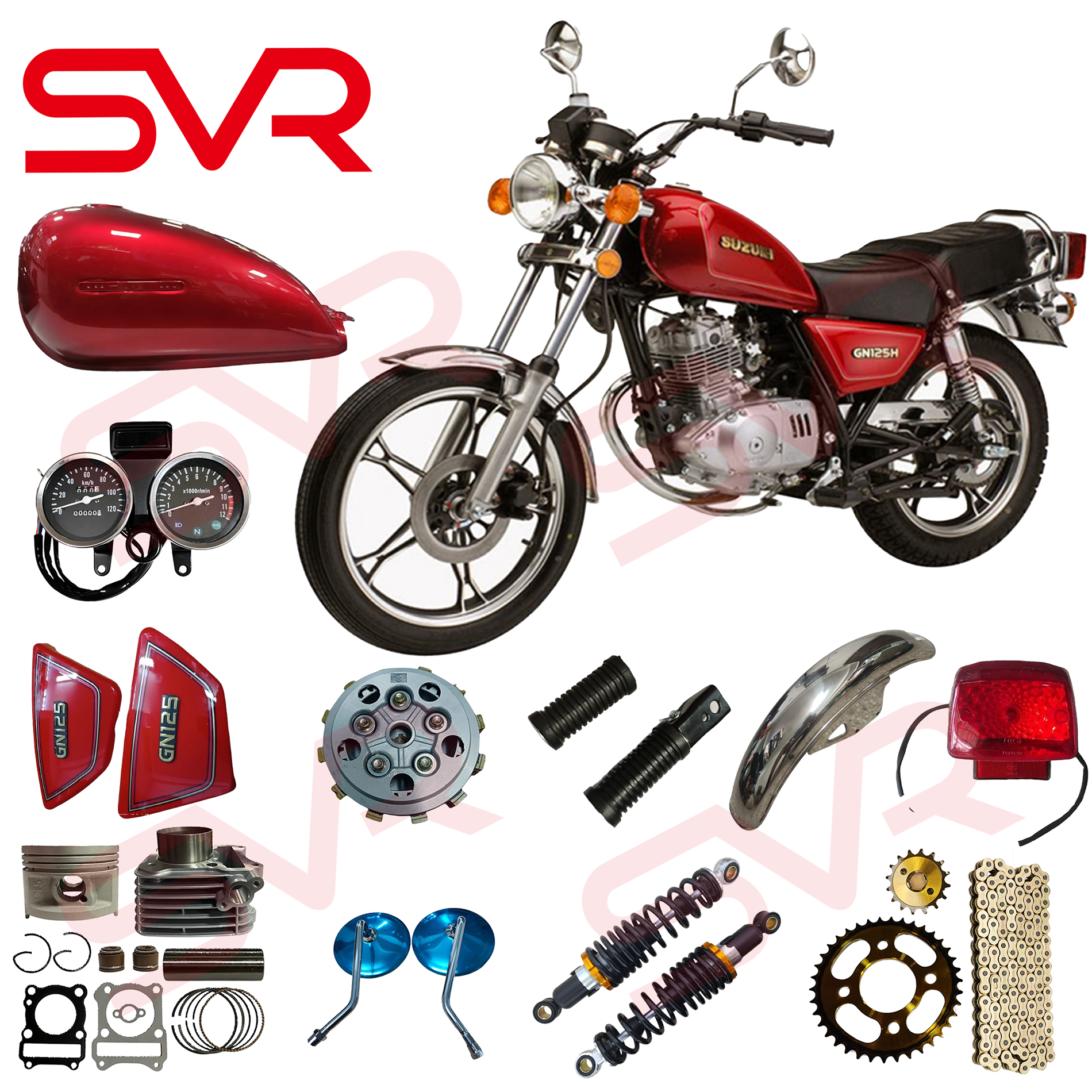 パーツ SUZUKI gn125h GN125 GN125E GN125H GN125-2F GN125-3F サイドカバー サイド