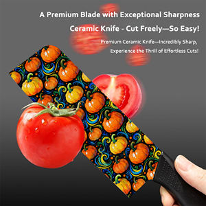 Juego de 3 Cuchillos de Lujo con Recubrimiento Cerámico y Mango de Plástico para Cocina Diaria, Ambidiestros y Aptos para Lavavajillas - Entrega Rápida - Product Image 5