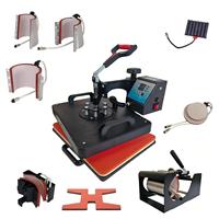 Presse à transfert thermique multifonctionnelle 10 en 1, 29*38cm, pour t-shirts, mugs, casquettes, assiettes