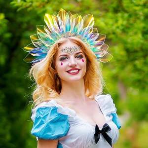 إكسسوارات شعر ليد لامعة للنساء عصابة رأس مضيئة لعيد هالوري وعيد الميلاد وصول جديد للحفلات تاج الأزياء والحفلات - Product Image 5