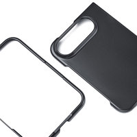 Coque PC vierge en cuir brut personnalisée de qualité supérieure pour iPhone 18 Duo, étui en plastique noir mat vierge pour iPhone 18 Duo, coque PC DIY