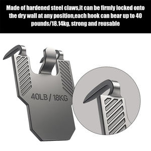 Kit de fixation mural en métal pour photos et affiches, support d'angle en fer pour toiles et tableaux, crochet de suspension pour cadres photo - Product Image 3