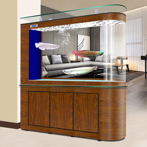 ตู้ปลาขนาดกลางถึงขนาดใหญ่รูปทรงกระสุนพร้อมฟังก์ชันการกรองด้านล่างและระบบนิเวศที่ขับเคลื่อนด้วยอากาศ - Product Image 4