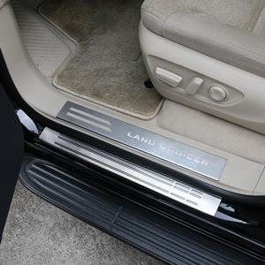 4 pièces <span class=keywords><strong>barre</strong></span> de protection de <span class=keywords><strong>seuil</strong></span> de <span class=keywords><strong>porte</strong></span> de voiture anti-rayures <span class=keywords><strong>seuil</strong></span> en Fiber de carbone décalcomanies pare-chocs en cuir autocollants Auto accessoires pièces - Product Image 3