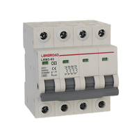 Interruptor Automático Miniatura Solar de Alta Calidad 2A 3A 6A 10A 16A 20A 25A 32A 40A 50A 63A MCB con Capacidad de Ruptura de 4500A 1P 2P 3P 4P