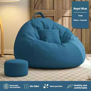 Modern Single Recliner <strong>Bean</strong> <strong>Bag</strong> Sofa Chair Comfortable Fabric <strong>Sitting</strong> Lazy Sofa for Balcony Bedroom Living Room Home Hotel - Product Image 2
