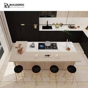 Poignée <span class=keywords><strong>de</strong></span> tiroir noire Buildgres Amortisseurs à fermeture douce résidentielle moderne mat Armoire Porte d'armoire Placard Armoires <span class=keywords><strong>de</strong></span> cuisine - Product Image 5