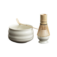 Ensemble Matcha japonais classique bol en céramique thé fouet support cuillère à thé accessoires outils pour la cérémonie du thé inspiré de la dynastie Song
