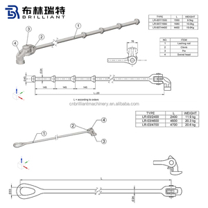 Barre de fixation de conteneur galvanisée à chaud de longueur personnalisée, équipement de fixation de conteneur, barre de fixation, tige de fixation, raccords <span class=keywords><strong>d</strong></span>étachés - Product Image 2