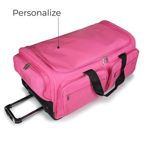 Muestra Gratuita de Bolsa de Viaje con Ruedas Personalizada de Color Rosa para Disfraces de Ballet, con Barra para Ropa, Bolsa para Disfraces de Bailarina - Product Image 6
