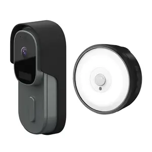 Meilleure vente, visionneuse cinétique cacafi Dingdong Tuya Smart Wifi AI sonnettes de porte anneau sans fil sonnette de porte caméra sonnette vidéo
