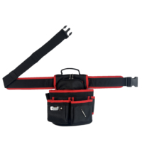 Sac de ceinture pour outils d'électricien en tissu Oxford imperméable, OEM, durable, avec sangle réglable, pochette organisatrice pour pinces