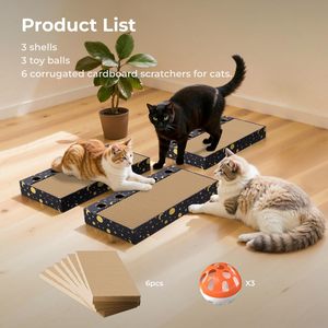 <b>Cat</b> <b>scratching</b> <b>post</b>, corrugated cardboard <b>scratching</b> board, <b>cat</b> supplies, <b>cat</b> toys, anti-scratch sofa - Product Image 4