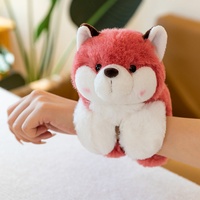 Bracelet à clipser en peluche super douce personnalisable certifié CE, motif zoo de dessins animés, marque Link, cadeau d'anniversaire unisexe pour enfants