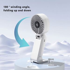 Mini Ventilador de Mano Plegable con Gancho, Recargable por USB Tipo-C, Portátil, Ideal para Hogar, Auto y Hotel - Product Image 4