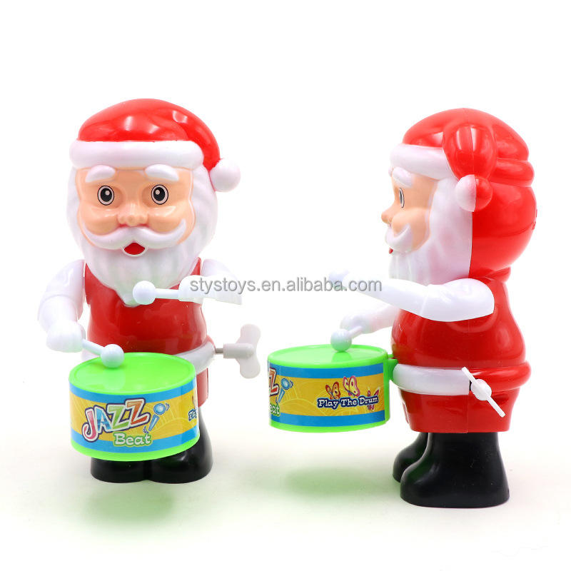 juguete de cuerda de Santa Claus de plástico premium con funciones