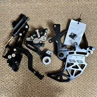 Support de frein à double étrier CNC Sur-Ron Ultra Bee en aluminium billette, repose-pieds et accessoires de frein arrière pour amélioration des performances