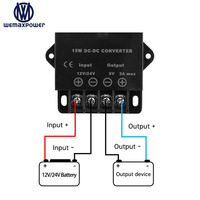 Convertisseur abaisseur de tension DC monophasé automobile 12/24V vers 5V 10A pour voiture et usage domestique