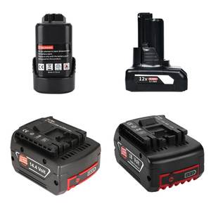 סוללת ליתיום סיטונאית 10.8V 12V 14.4V 18V 6Ah 10Ah עבור כלי עבודה חשמליים של Bosch 12V <span class=keywords><strong>14.4</strong></span> וולט 18V מקדחה מפתח פגיעה - Product Image 1