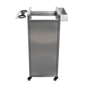 รถเข็นเครื่องมือสแตนเลสสำหรับร้านทำผม ตู้เก็บอุปกรณ์ร้านทำผม ชั้นวางของอเนกประสงค์สำหรับร้านทำผม - Product Image 4