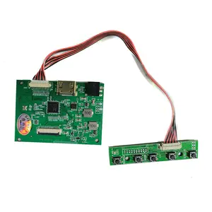 液晶显示器控制器板VGA支持12v转换器板，适用于7英寸10.1英寸RGB LVDS液晶显示屏模块
