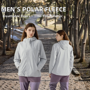 Sudadera con capucha de forro polar transpirable para hombre, antipilling, lisa, con cuello alto y cremallera de un cuarto, para primavera, ropa deportiva al por mayor - Product Image 2
