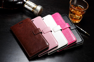 Ốp Điện Thoại Dạng Ví Lật Bằng Da PU Có Chân Đế Cho Samsung S6 S7 <span class=keywords><strong>S8</strong></span> S9 S10 S20 S21 S22 Plus Ultra Note 8 9 10 20 Plus Ultra - Product Image 4