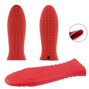Silicone Wok Handle Cover Heat-Resistant Non-Slip Pot Sleeve with Textured Dots Anti-Scald Safe Pan <b>Protector</b> Set - Product Image 4