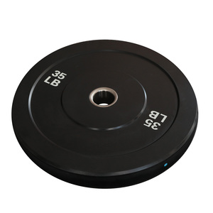 Vendita calda bilanciere pesi in gomma piastra paraurti <span class=keywords><strong>5KG</strong></span> 10KG 15KG 20KG 25KG peso piastre per il Fitness - Product Image 4