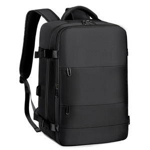 Ba lô du lịch cao cấp unisex in logo tùy chỉnh, chống thấm nước, thoáng khí, dung tích lớn, được hãng hàng không chấp thuận, có cổng USB, khóa kéo - Product Image 2