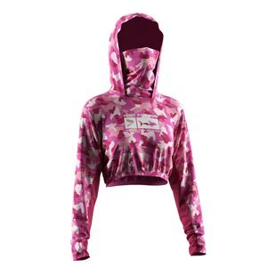 Haut court de pêche Y2K pour femme avec protection UV UPF50+, technologie anti-humidité et cache-visage intégré pour la pêche et la randonnée - Product Image 5