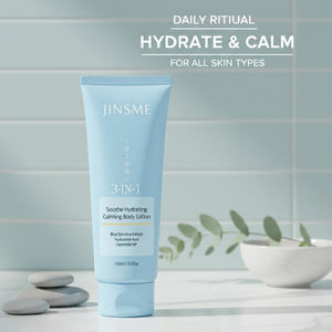 Lotion corporelle à l'extrait de spiruline bleue et à l'acide hyaluronique, contrôle du sébum, hydratante, apaisante pour tous les types de peau, formule douce, OEM/ODM - Product Image 5